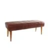 4ft. Brown Leather Upholstered Bench -Michaels Decor Sale D758399S 1