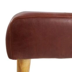 4ft. Brown Leather Upholstered Bench -Michaels Decor Sale D758399S 5