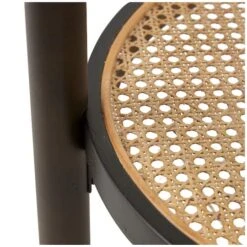 2ft. Brown Rattan Accent Table With Pressed Tempered Glass Top -Michaels Decor Sale D758406S 3