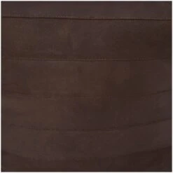 21" Leather Pouf With Linear Panels Dark Brown -Michaels Decor Sale D758410S 6