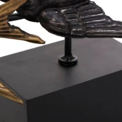 19.5" Black Metallic Flying Flock Of Birds Sculpture Décor 14 19.5" Black Metallic Flying Flock Of Birds Sculpture Décor -Michaels Decor Sale D760315S 3