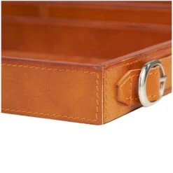 Leather Nesting Tray With Buckle Handles Décor Set Brown -Michaels Decor Sale D760529S 3