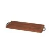 28" Brown Wood Tray With Black Metal Handles -Michaels Decor Sale D760538S 1