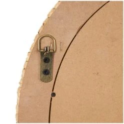 35" Brown & Black Woven Floral Rattan Wall Mirror With Beaded Detailing -Michaels Decor Sale D760575S 5