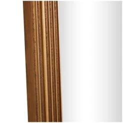 Brown Wooden Oval Wall Mirror With Dimensional Carved Frame -Michaels Decor Sale D760611S 4