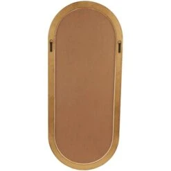 Brown Wooden Oval Wall Mirror With Dimensional Carved Frame -Michaels Decor Sale D760611S 6