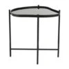 Black Metal Abstract Wavy Accent Table With X-Shaped Base -Michaels Decor Sale D760626S 1