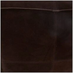 28" Leather Low Profile Square Pouf With Patchwork Design Dark Brown -Michaels Decor Sale D760634S 6