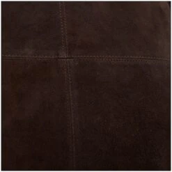 28" Leather Low Profile Square Pouf With Patchwork Design Dark Brown -Michaels Decor Sale D760634S 7