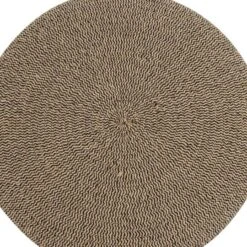 17" Brown Chevron Textured Stool With Wooden Legs 16 17" Brown Chevron Textured Stool With Wooden Legs -Michaels Decor Sale D760654S 5