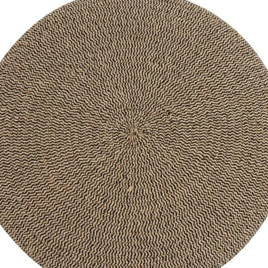 17" Brown Chevron Textured Stool With Wooden Legs 8 17" Brown Chevron Textured Stool With Wooden Legs - Image 6