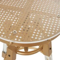 27" Gold Acrylic Bar Stool With Clear Acrylic Accents -Michaels Decor Sale D760664S 4