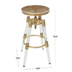 27" Gold Acrylic Bar Stool With Clear Acrylic Accents -Michaels Decor Sale D760664S 8