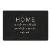 Black Home Is Where The Good Things Are Floor Mat, 18" X 27" -Michaels Decor Sale D760809S 1