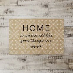 Gold Home Is Where The Good Things Are Floor Mat, 18" X 27" -Michaels Decor Sale D760812S 2
