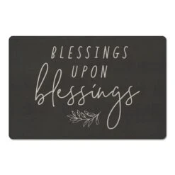 Blessings Upon Blessings Floor Mat, 18" X 27"