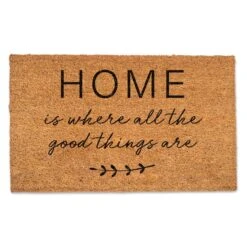 Home Is Where The Good Things Are Door Mat
