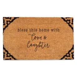 Bless This Home With Love & Laughter Door Mat
