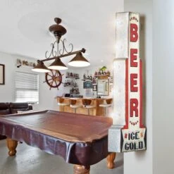 American Art Decor 28" Metal LED Ice Cold Beer Marquee Sign 12 American Art Decor 28" Metal LED Ice Cold Beer Marquee Sign -Michaels Decor Sale D762267S 2