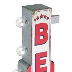 American Art Decor 28" Metal LED Ice Cold Beer Marquee Sign 13 American Art Decor 28" Metal LED Ice Cold Beer Marquee Sign -Michaels Decor Sale D762267S 3