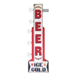 American Art Decor 28" Metal LED Ice Cold Beer Marquee Sign 15 American Art Decor 28" Metal LED Ice Cold Beer Marquee Sign -Michaels Decor Sale D762267S 5