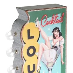 American Art Decor 23.7" Metal LED Cocktail Lounge Happy Hour Every Nite Marquee Sign -Michaels Decor Sale D762272S 4