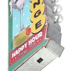 American Art Decor 23.7" Metal LED Cocktail Lounge Happy Hour Every Nite Marquee Sign -Michaels Decor Sale D762272S 5