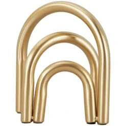 8" Gold Metal Geometric Overlapping Arch Sculpture -Michaels Decor Sale D762346S 5