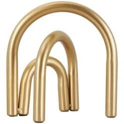 8" Gold Metal Geometric Overlapping Arch Sculpture -Michaels Decor Sale D762346S 7