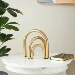 8" Gold Metal Geometric Overlapping Arch Sculpture -Michaels Decor Sale D762346S 9