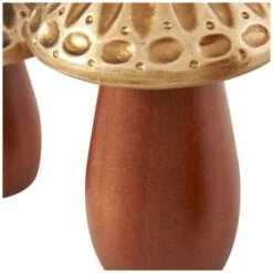 Brown & Gold Wood Mushroom Sculpture Set -Michaels Decor Sale D762544S 6