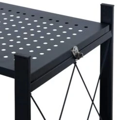 Organize It All Black 5-Tier Foldable Metal Rack With Wheels -Michaels Decor Sale D762738S 11