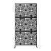 Glitzhome® 6ft. Black Galvanized Steel Floral Room Divider -Michaels Decor Sale D762959S 1