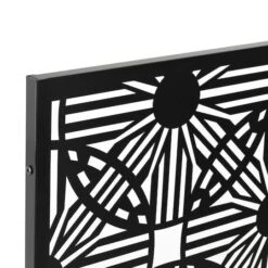 Glitzhome® 6ft. Black Galvanized Steel Floral Room Divider 10 Glitzhome® 6ft. Black Galvanized Steel Floral Room Divider -Michaels Decor Sale D762959S 8