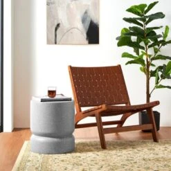 Glitzhome® 17" Multifunctional Faux Terrazzo Stool Gray -Michaels Decor Sale D763652S 4