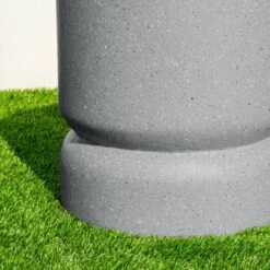 Glitzhome® 17" Multifunctional Faux Terrazzo Stool Gray -Michaels Decor Sale D763652S 6