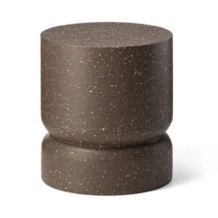 Glitzhome® 17" Multifunctional Faux Terrazzo Stool Brown -Michaels Decor Sale D763653S 1 1