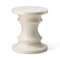 Glitzhome® 18" Multifunctional Chess Garden Stool White
