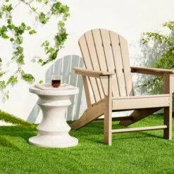 Glitzhome® 18" Multifunctional Chess Garden Stool White -Michaels Decor Sale D763665S 3