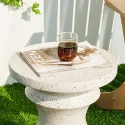 Glitzhome® 18" Multifunctional Chess Garden Stool White -Michaels Decor Sale D763665S 5