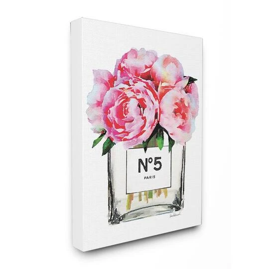 Stupell Industries Paris Vase With Pink Peony Canvas Wall Art 4 Stupell Industries Paris Vase With Pink Peony Canvas Wall Art - Image 2