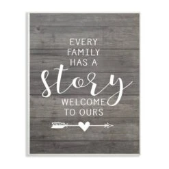 Stupell Industries Every Family Has A Story Wall Plaque