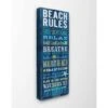 Stupell Industries Blue Beach Rules Canvas Wall Art -Michaels Decor Sale M20006118 1