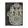 Stupell Industries Black & White Floral Hamsa With Black Frame Wall Accent -Michaels Decor Sale M20006976 1