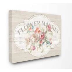 Stupell Industries Vintage Flower Market Wall Art