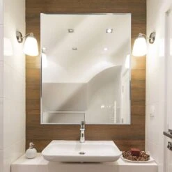 Head West® Glossy Chrome Float Rectangular Wall Mirror -Michaels Decor Sale M20009302 2