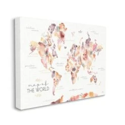 Stupell Industries Abstract Floral World Map Wall Art 6 Stupell Industries Abstract Floral World Map Wall Art -Michaels Decor Sale M20011651 1 1