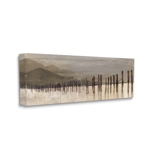 Stupell Industries Abstract Mountain Range Wooden Pillars Wall Art 4 Stupell Industries Abstract Mountain Range Wooden Pillars Wall Art - Image 2