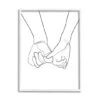Stupell Industries Fluid Line Abstract Couple Holding Hands Wall Art In White Frame -Michaels Decor Sale M20012475 1