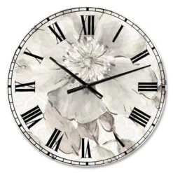 Designart Indigold Grey Peonies I Traditional Wall Clock -Michaels Decor Sale M20016275 1 1